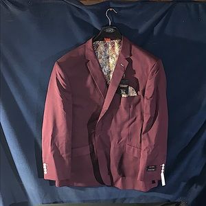 Brand New Linea Uomo Sport Coat 54R Plum Color